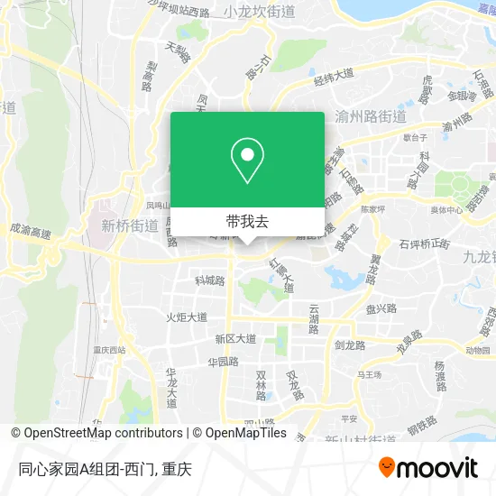 同心家园A组团-西门地图