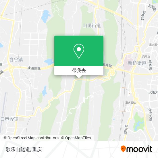 歌乐山隧道地图