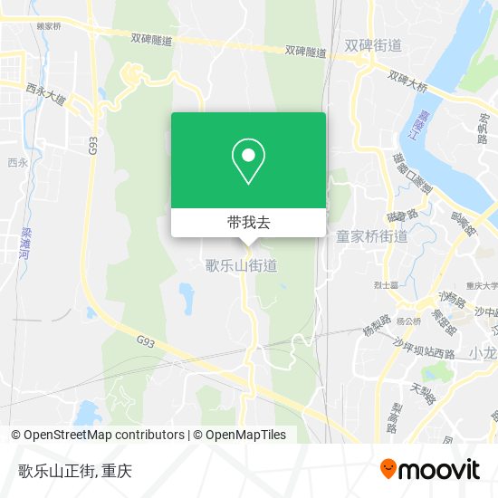 歌乐山正街地图