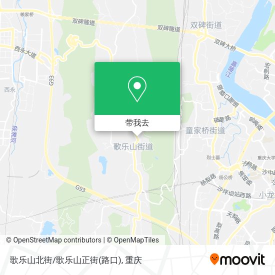 歌乐山北街/歌乐山正街(路口)地图