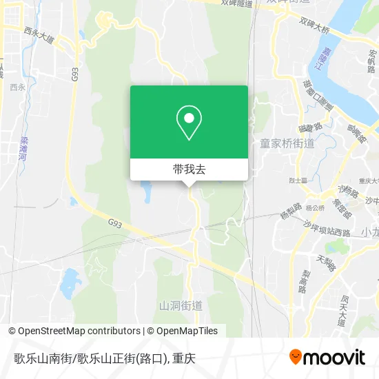 歌乐山南街/歌乐山正街(路口)地图