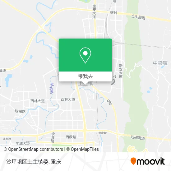 沙坪坝区土主镇委地图