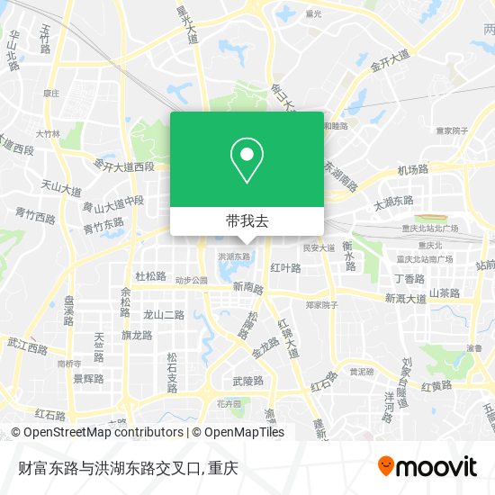 财富东路与洪湖东路交叉口地图