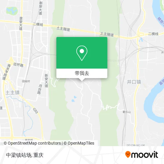中梁镇站场地图