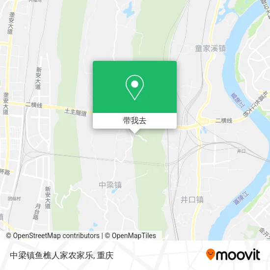 中梁镇鱼樵人家农家乐地图