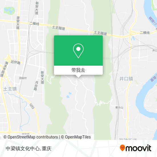 中梁镇文化中心地图
