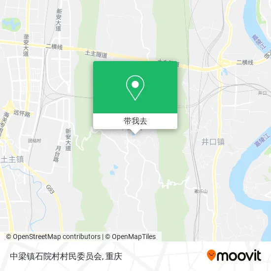 中梁镇石院村村民委员会地图