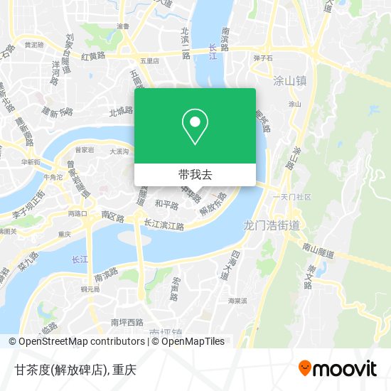 甘茶度(解放碑店)地图