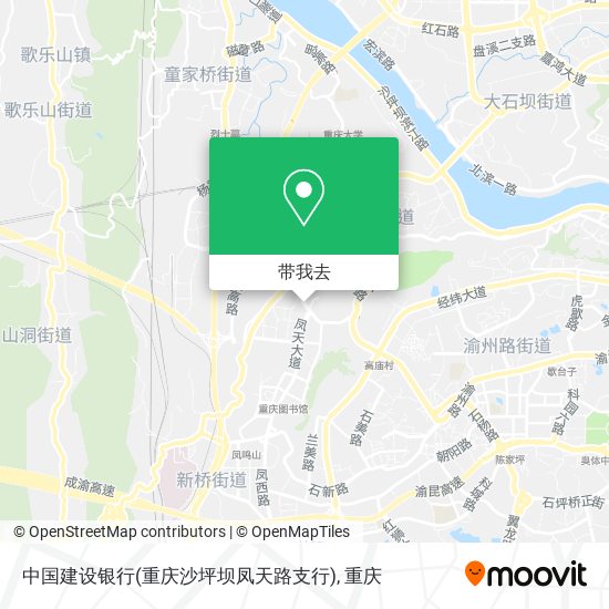 中国建设银行(重庆沙坪坝凤天路支行)地图
