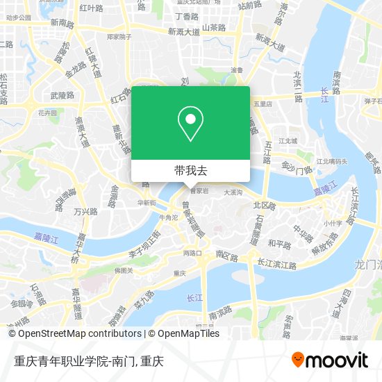 重庆青年职业学院-南门地图