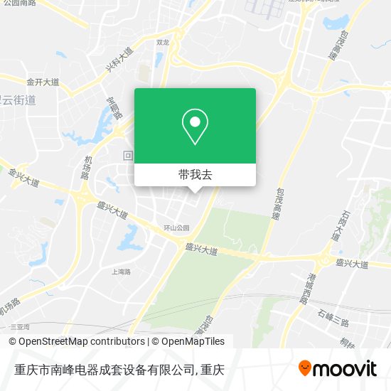 重庆市南峰电器成套设备有限公司地图