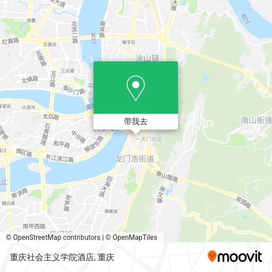 重庆社会主义学院酒店地图
