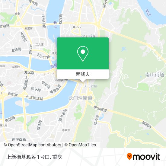 上新街地铁站1号口地图