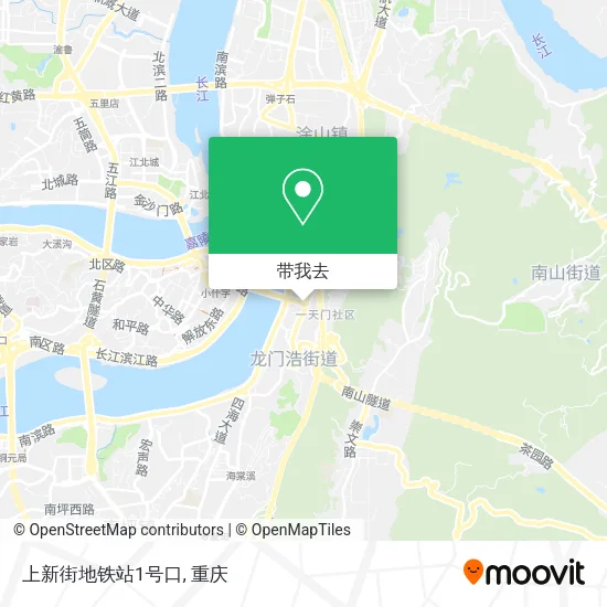 上新街地铁站1号口地图