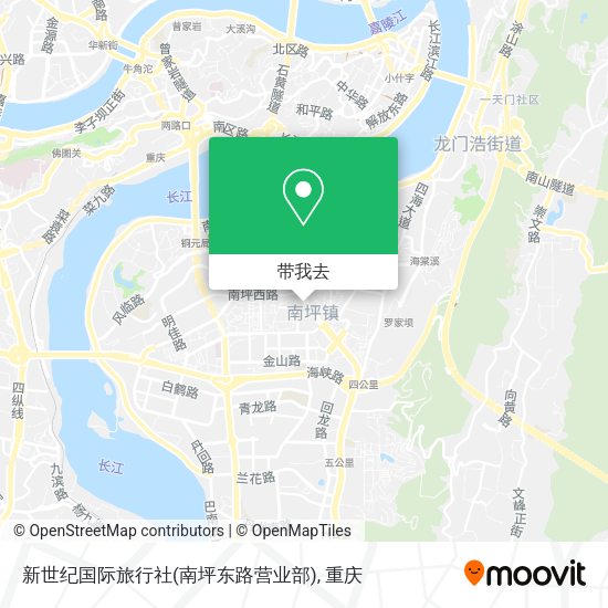 新世纪国际旅行社(南坪东路营业部)地图