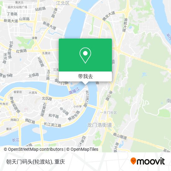 朝天门码头(轮渡站)地图