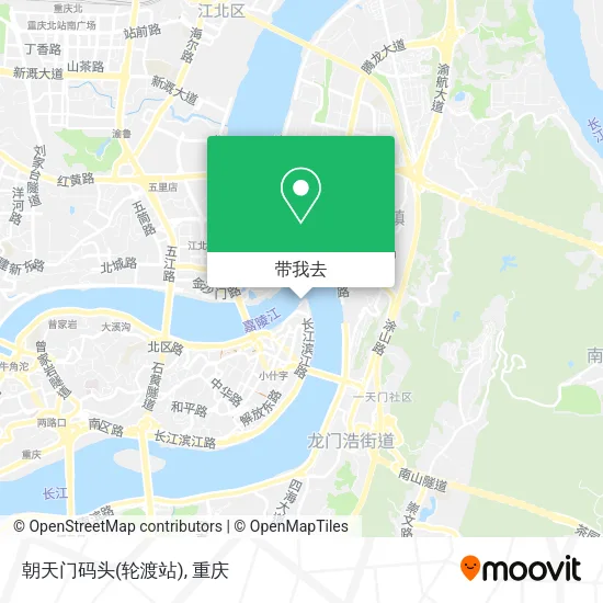 朝天门码头(轮渡站)地图