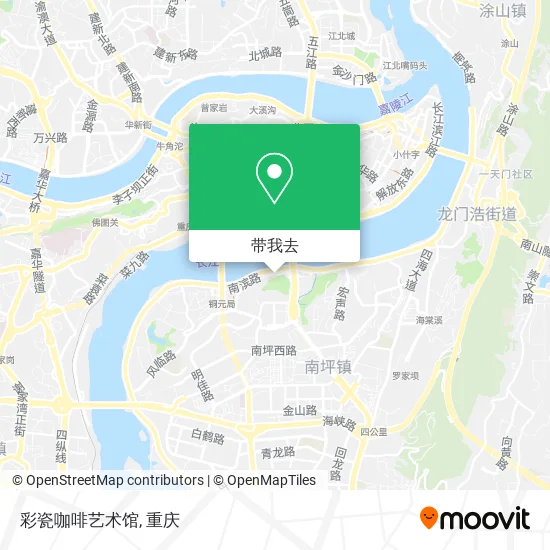 彩瓷咖啡艺术馆地图