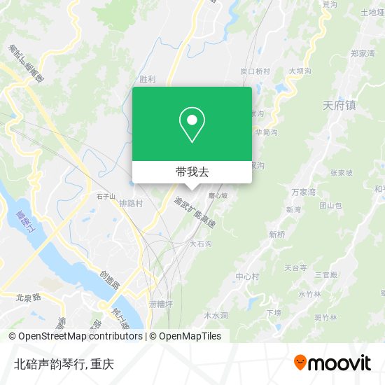 北碚声韵琴行地图