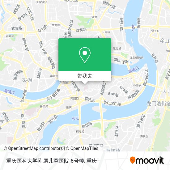 重庆医科大学附属儿童医院-8号楼地图