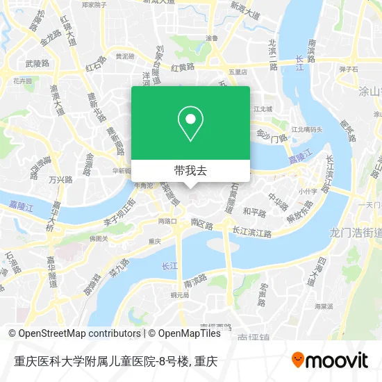 重庆医科大学附属儿童医院-8号楼地图