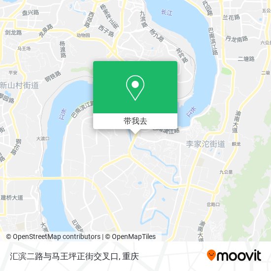 汇滨二路与马王坪正街交叉口地图