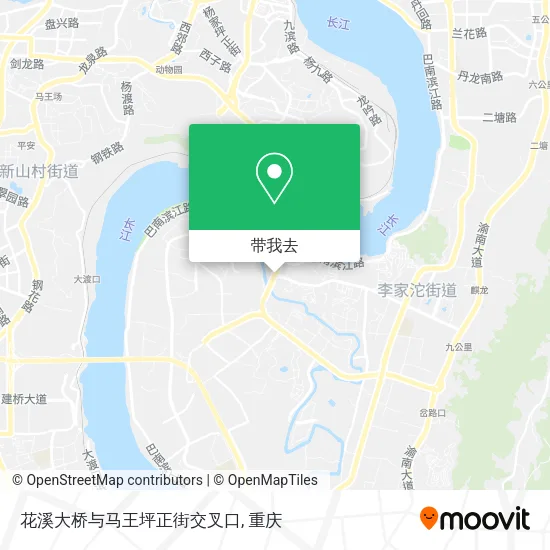 花溪大桥与马王坪正街交叉口地图