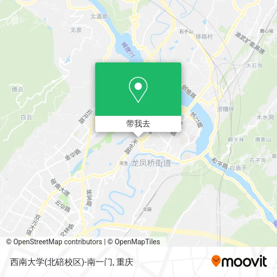 西南大学(北碚校区)-南一门地图