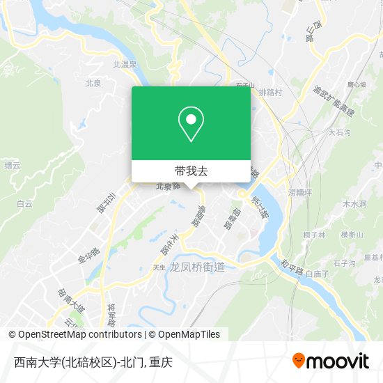 西南大学(北碚校区)-北门地图