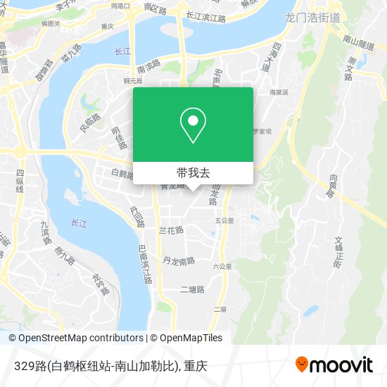 329路(白鹤枢纽站-南山加勒比)地图
