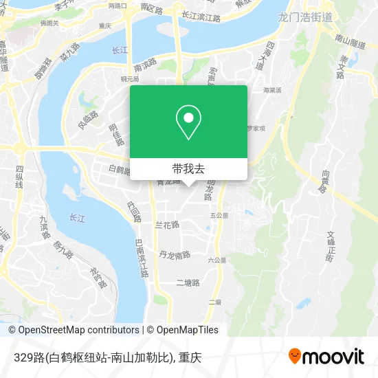 329路(白鹤枢纽站-南山加勒比)地图