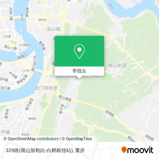 329路(南山加勒比-白鹤枢纽站)地图