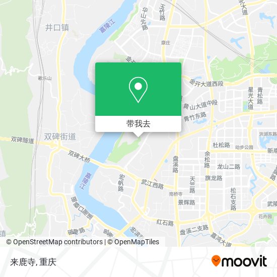 来鹿寺地图