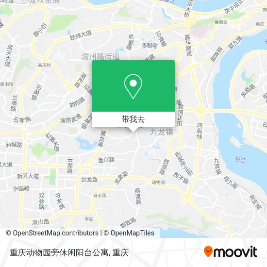 重庆动物园旁休闲阳台公寓地图