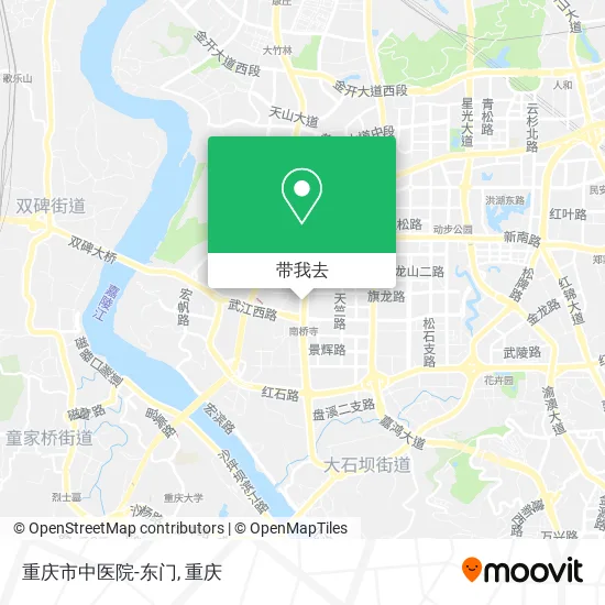 重庆市中医院-东门地图
