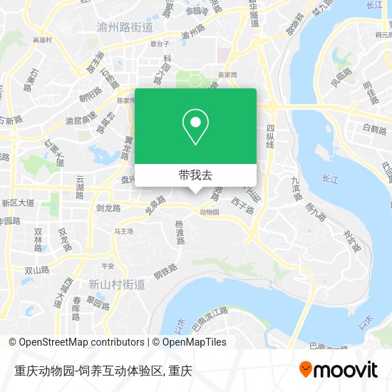 重庆动物园-饲养互动体验区地图