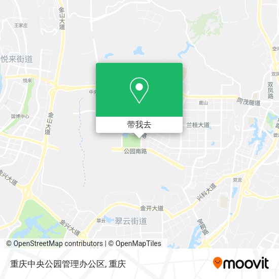 重庆中央公园管理办公区地图