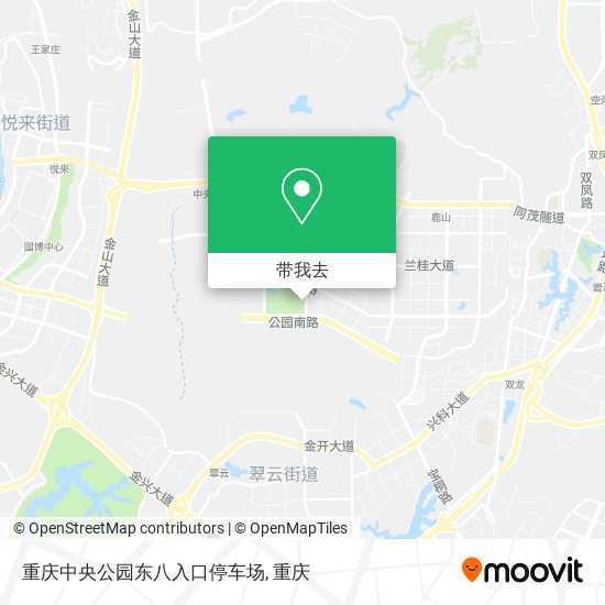重庆中央公园东八入口停车场地图