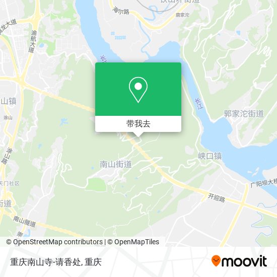 重庆南山寺-请香处地图