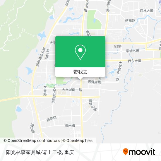 阳光林森家具城-请上二楼地图