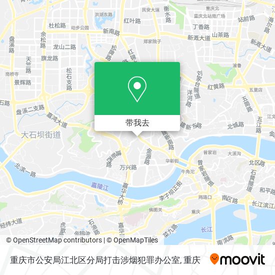 重庆市公安局江北区分局打击涉烟犯罪办公室地图