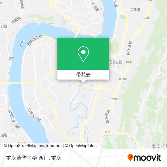 重庆清华中学-西门地图