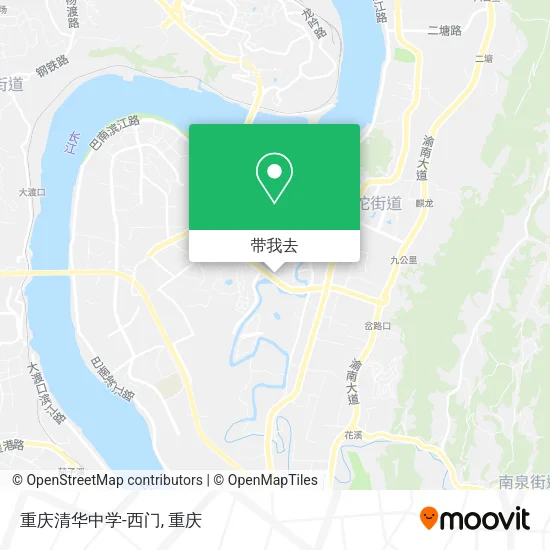 重庆清华中学-西门地图
