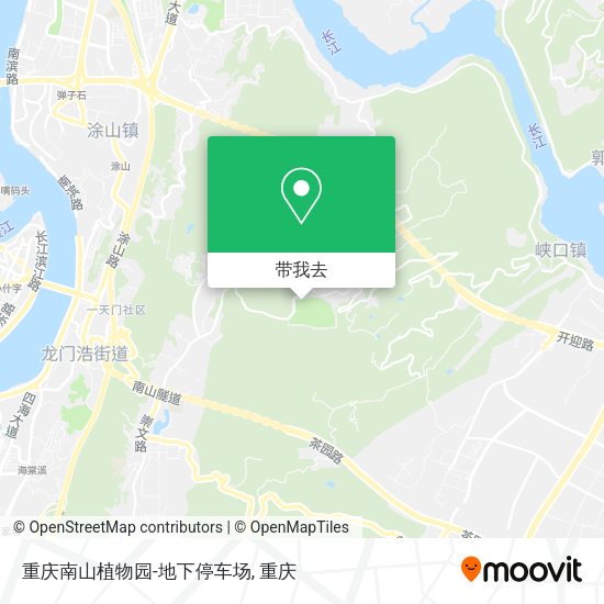 重庆南山植物园-地下停车场地图