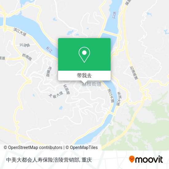 中美大都会人寿保险涪陵营销部地图