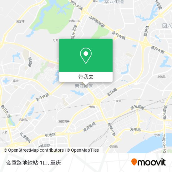 金童路地铁站-1口地图