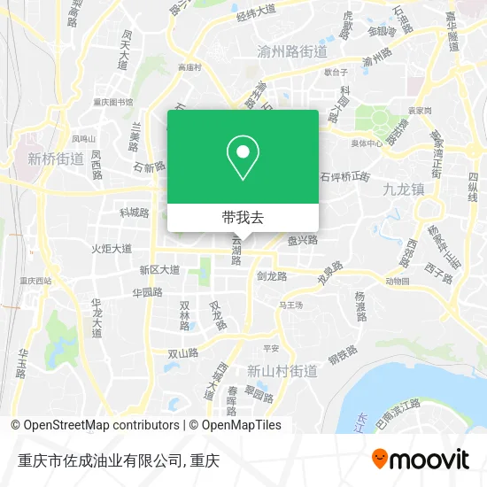 重庆市佐成油业有限公司地图