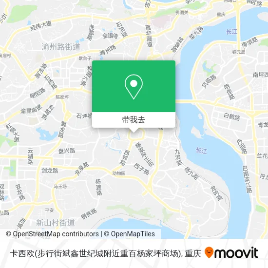 卡西欧(步行街斌鑫世纪城附近重百杨家坪商场)地图