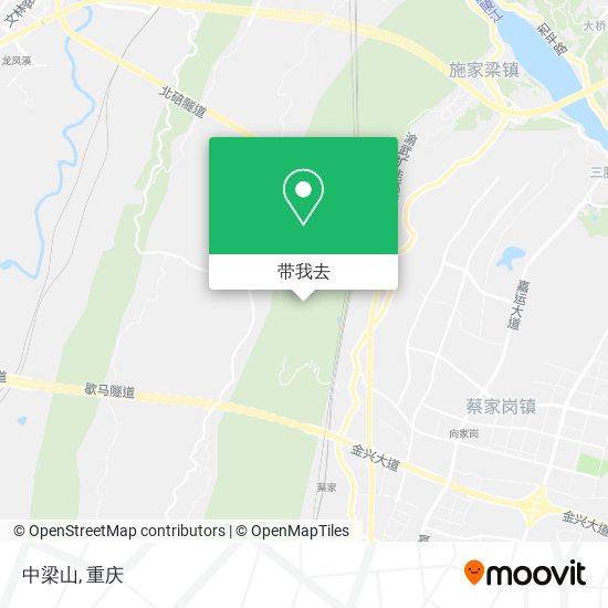 中梁山地图