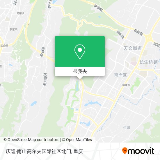 庆隆·南山高尔夫国际社区北门地图